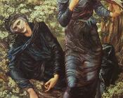 梅林的诱惑 - 爱德华·科莱·伯恩·琼斯